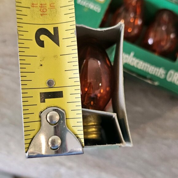 90s C7 Clear Orange Replacement Bulbs‎ Halloween Christmas 3 Pack Of 11 Bulbs - Picture 6 of 7